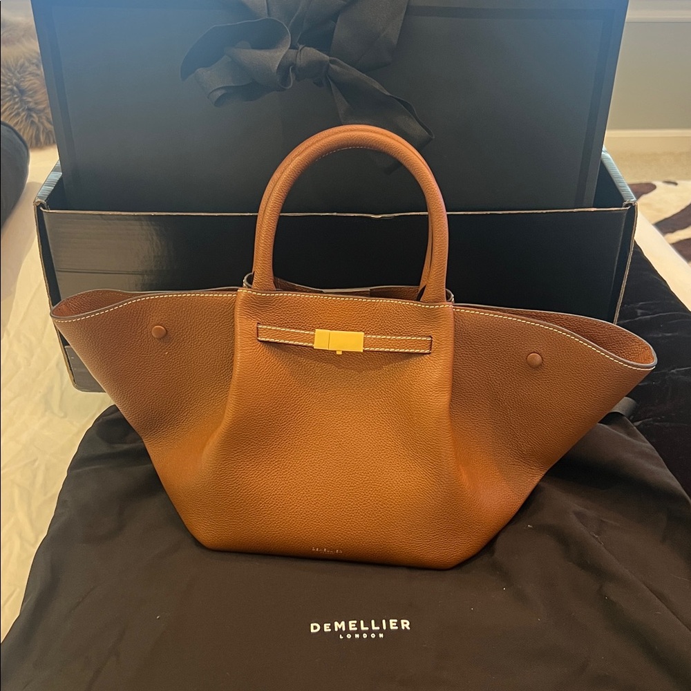 DeMellier Midi New York Bag, Tan cowhide leather, Brand new/pristine condition - Picture 6 of 6